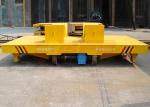 Industrial heavy load steel coil rail transport trolley for aluminum factory