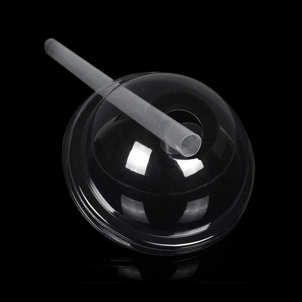 clear small food grade PP plastic round dome lid cap forming making machine for