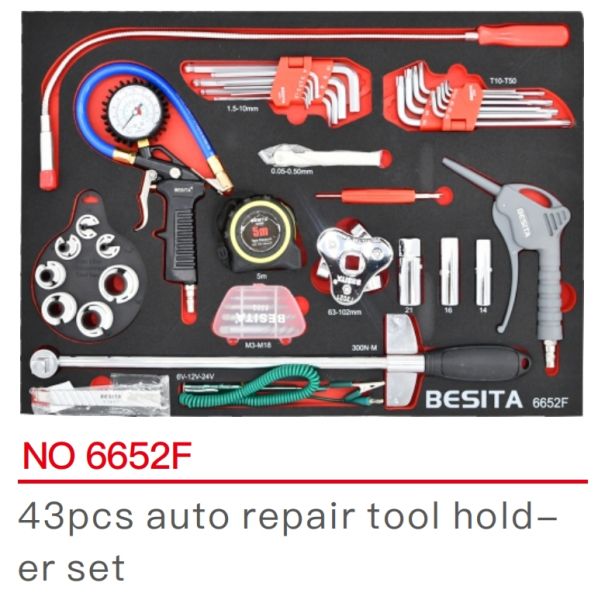 318 Pcs Aluminium Automobile Repair Tools 7 Drawer Removable Cabinet Tool Trolley