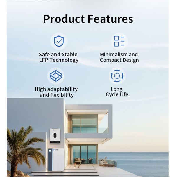 51.2V 16kWh LiFePO4 Home Energy Storage Battery Floor Standing