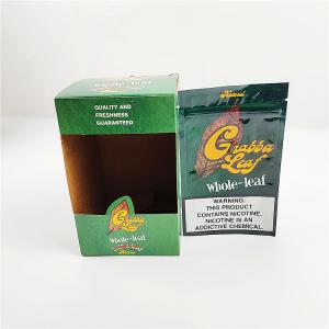 China Cheap Customized  Paper Gift boxe natural grabba leaf wraps package bags and display box for grabba fronto leaf wrapper on sale