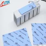 Blue 4.0 W/mK Naturally Tacky Thermal Gap Filler TIF100-40-05E with Adhesive