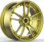 2PC Forged Rims 20 And 21" Polished Gold 5x112 Bolt Pattern For Audi S6 C8