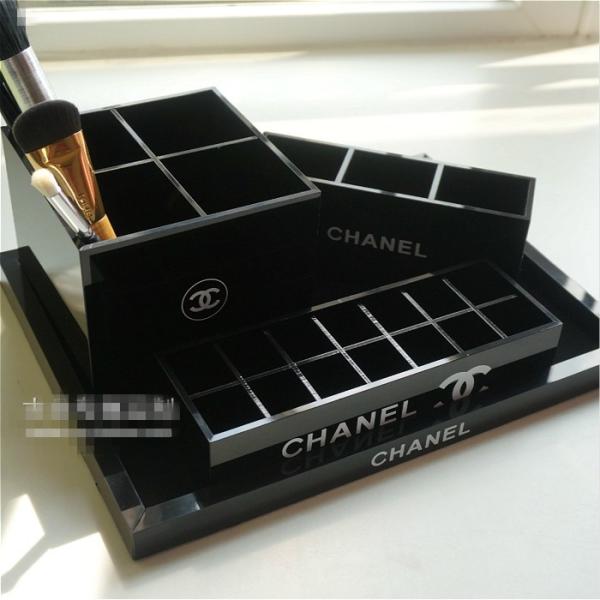 Plexiglass Lipstick Holder Acrylic Lipstick Display Stand Cube Storage Box for