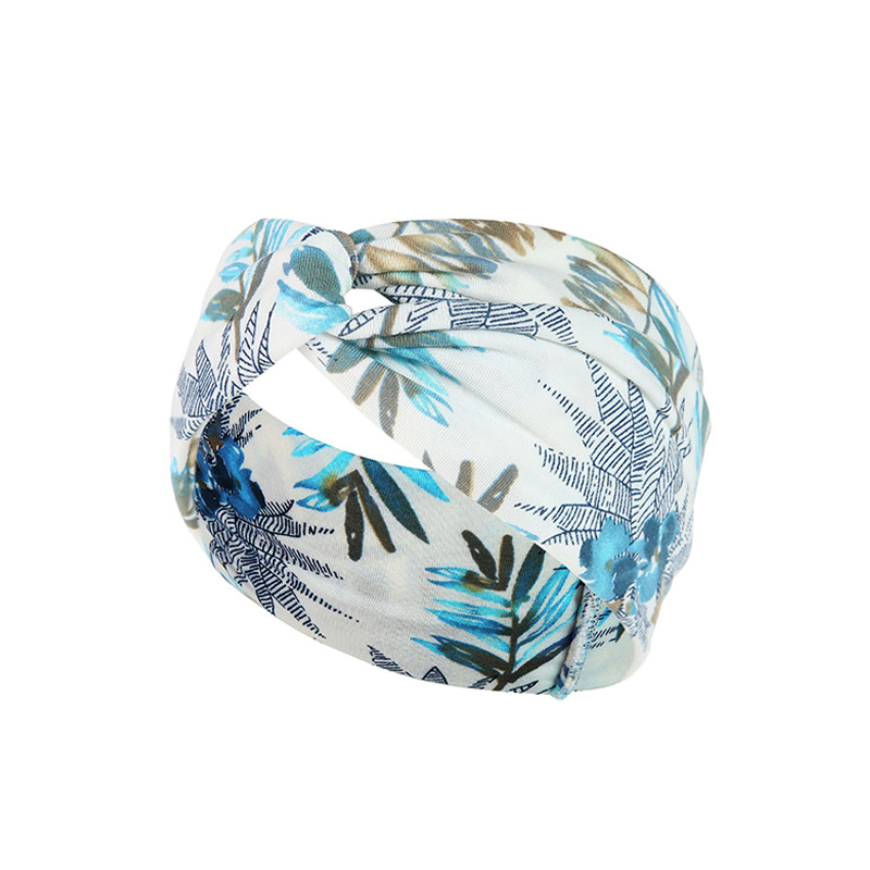 Fashion Women Head Scarves Wide Elastic Headbands With Heat Transfer Logo