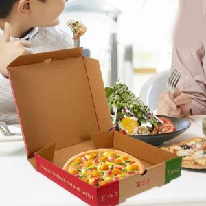 Wholesale Pizza Paper Box Food Kraft Paper Pizza Box Packaging Custom Printed With Logo from china suppliers