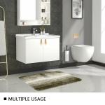 Customized Shape Anti Slip Bath Mat Latex Backing Washable Bathroom Mats