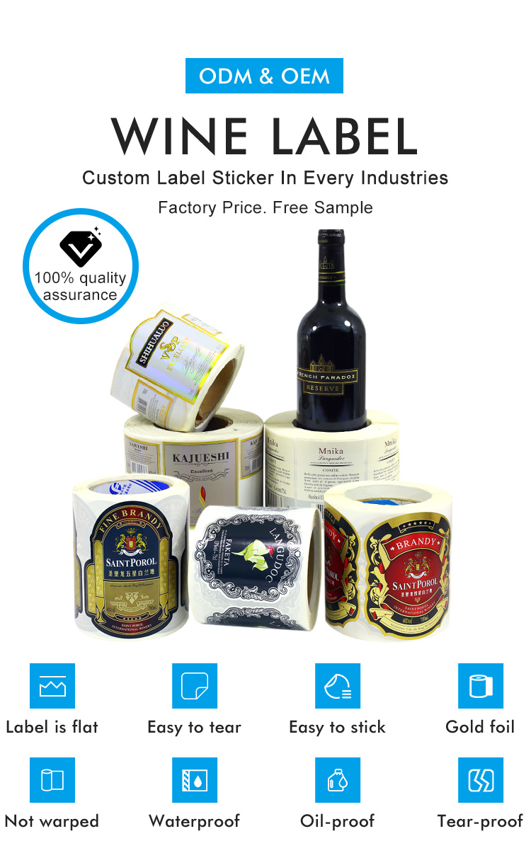 Personalised Custom Adhesive Sticker Labels Paper Printing