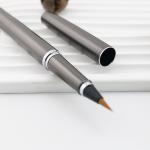 Grey Metal Calligraphy Brush Pen Fountain Pen Style Soft Tip Brush Pen