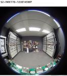 1/1.8" 1/2.3" 1.45mm 10Megapixel S mount M12 190degree Fisheye Lens for IMX178