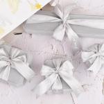 Gray White Velvet Cardboard Gift Packaging Box Display For Jewelry Ring Necklace