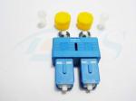 FC-SC Simplex Fiber Optic Adapter Plastic Metal With Ceramic / Zirconia Sleeve