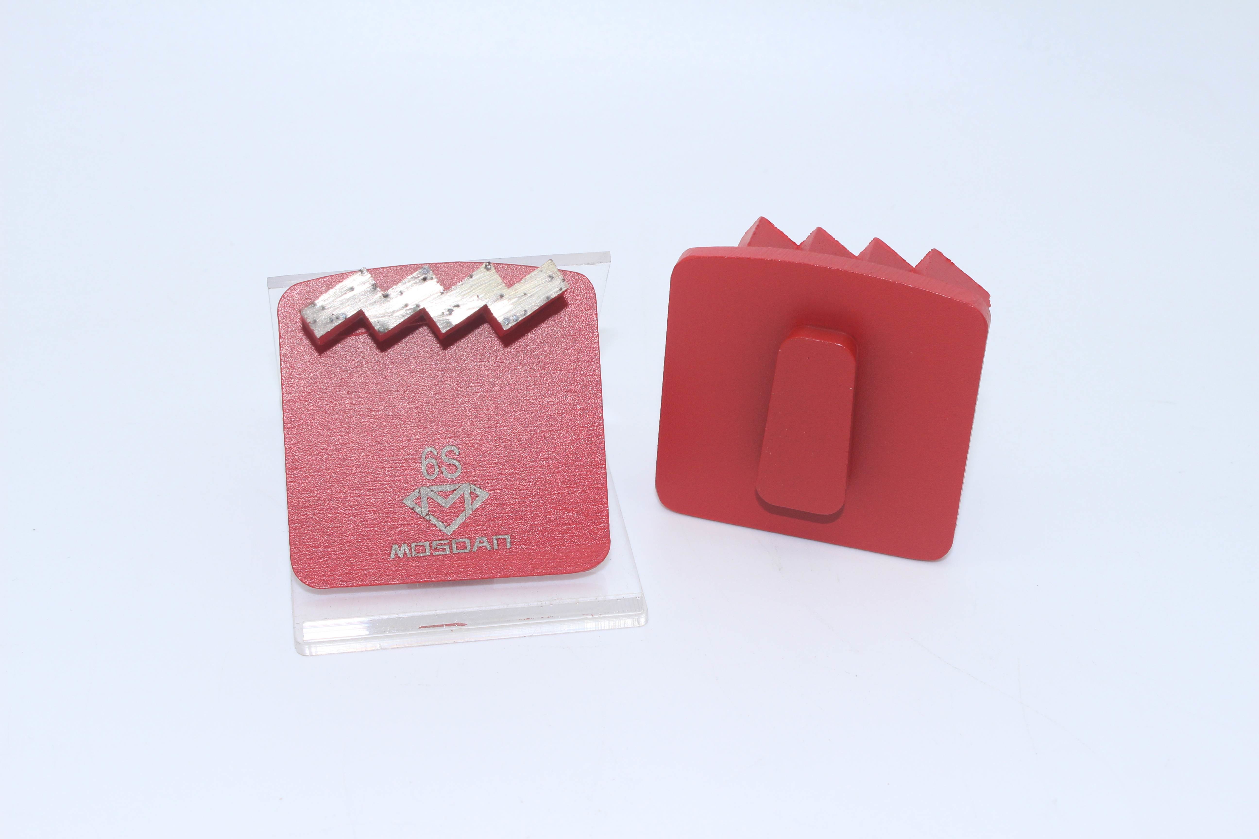 Aggressive ZIGZAG Segments Redi Lock Diamond Grinding Shoes for Husqvarna