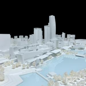 Wholesale Conceptual Architectural Model Making Supplies Service Aecom 1/1000 from china suppliers