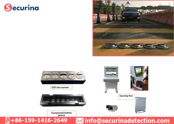 5000*2048 Pixels UVSS System 100W Auxiliary Light Under Vehicle Surveillance