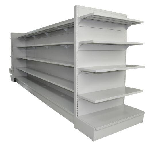 Metal Plate Supermarket Display Racks / Departmental Store Shelf For Daily