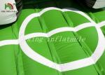 Colorful Tarpaulin Inflatable Football Bouncer Combo Soccer Dry Slide And