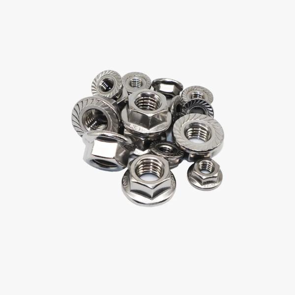 DIN6923 Hex flange nuts lock nuts serrated Hexagon Nuts With Flange sus304