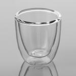 75ml Insulated Double Walled Espresso Glasses Cups 2.6 Ounce Heat Resistant