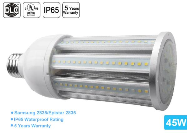 DLC E26 LED Corn Bulb Waterproof IP65 Outdoor 45w Street Lighting with 5 years
