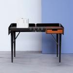 Simple Design Metal Base Study Table Modern Office Desk