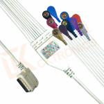 Kenz PC 109 Ecg Accessories Cable One Piece Ecg Cable 10 Leadwires Snap AHA