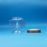 Wide Mouth Plastic PET Food Grade Transparent Baby Food Candy Jar Screw Flat Lid