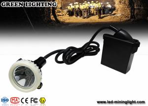 Wholesale 10000lux High Brightness LED Mining Headlamp , 3.7V 6.6Ah Underground Cap Lamps from china suppliers