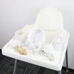 1Set 8 Pcs Silicone Baby Feeding Set Sustainable Pantone Color