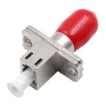 LC Female to ST Female Single Mode Simplex Metal Fiber Optic Adapter/Coupler