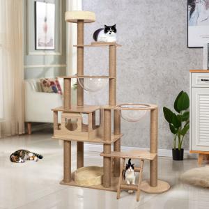 Wholesale Cat ActivitySeason 4 Seasons Tree Sisal Scratching Posts Wood Activity Cat Playhouse from china suppliers