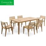 Waterproof Teak Chairs for Outdoor Courtyard Villa Open-Air and Comfortable
