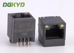 Wholesale 180 Degree Top Entry Rj45 Lan Jack RJ45 Keystone Jack With Black Plastic Housing from china suppliers