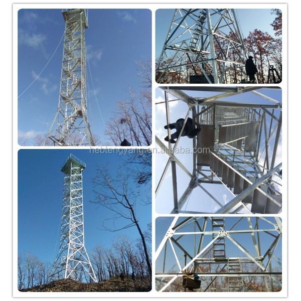 10m 20m 25m 35m 40m 45m 55m 60m 65m 70m 75m hot dip galvanized steel telecom antenna galvanized television lattice antenna tower