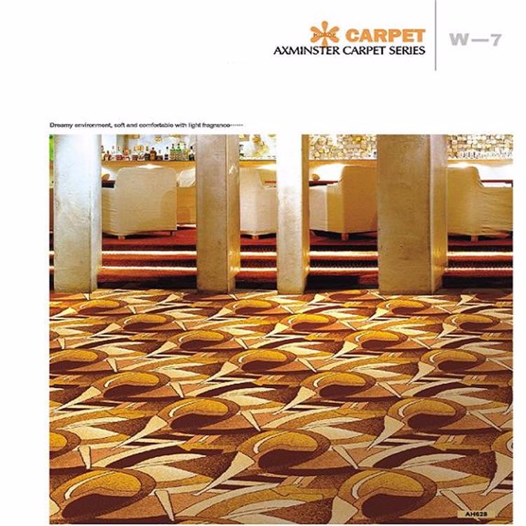 Modern Hotel Grade Carpet Patchwork Design 80% NZ Wool 20% Nylon