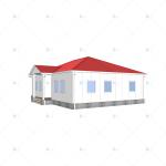 Heya-3B03-A China 3 room sandwich panel house best selling modern design