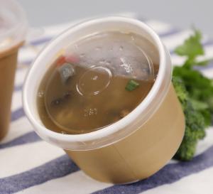 Wholesale Custom Printed Noodle Soup Kraft Paper Cup With Lids through temperature range from -20℃ to 120℃; from china suppliers