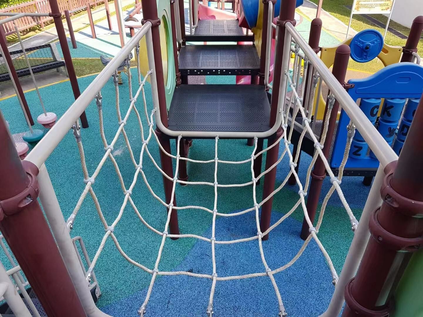 Combination Childrens Climbing Net Playground 1mx2m Customized