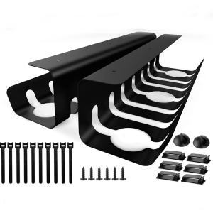 Wholesale Gold Office Under Desk Wire Cable Tray Cable Organizer for Organized and Safe Cables from china suppliers