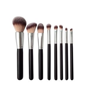 Wholesale Exquisite Makeup Brushes Classical Black Wooden Handle Wonderful Makeup Brush from china suppliers
