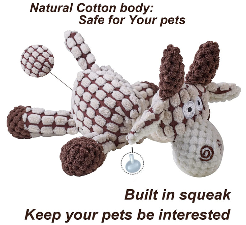 Good Plush Squeaky Chew Toys For Puppies Crinkle Paper