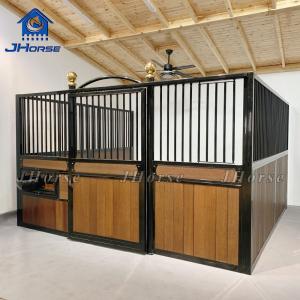 China Customized Color European Horse Stalls Welded Horse Stable Fronts Panels Swing or Sliding Door on sale