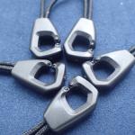 Eco-Friendly PE Black Zipper Slider Puller For Garmant or bag