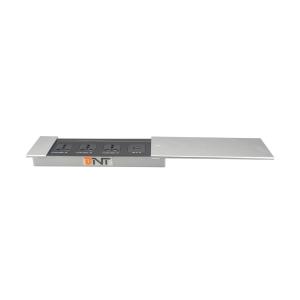 Wholesale Sliding Brush Aluminum Tabletop Power Socket For Conference Room from china suppliers