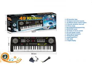 China 49 Keys Electric Keyboard Dual Power Kids Toy Piano W / Mic Powered By AA Batteries on sale