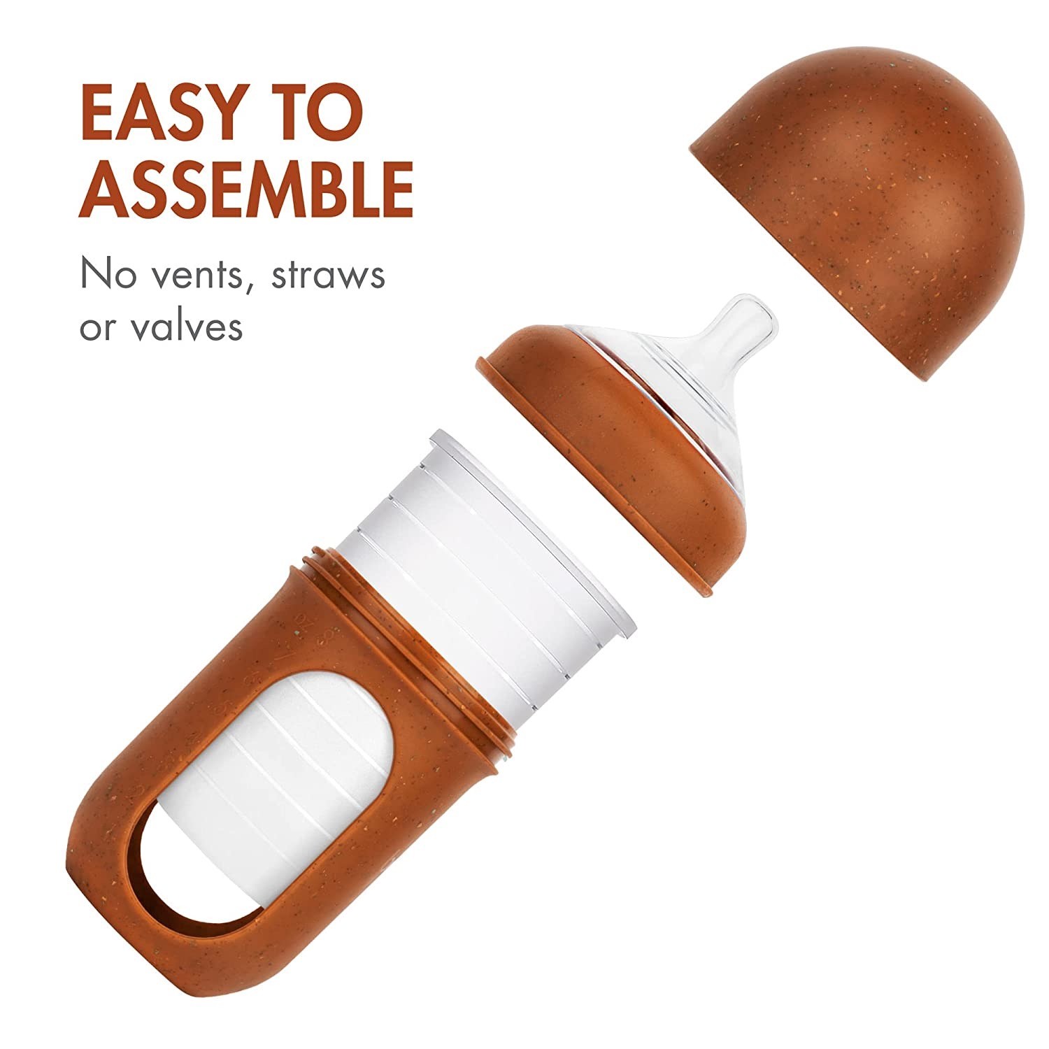 Baby Lightweight Silicone Food Teether Washable Nontoxic BPA Free