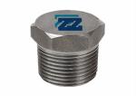 Threaded Plug Hex Head NPT 1 / 2" Forged Pipe Fittings Male Thread Connection