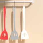 Red Gray White Colors Silicone Kitchenware Set Spatula Hot Proof With Panton