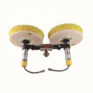 Wholesale 3.5m/5.5m/7.5m Telescopic Solar Panel Cleaning Rotating Brush Double Heads from china suppliers