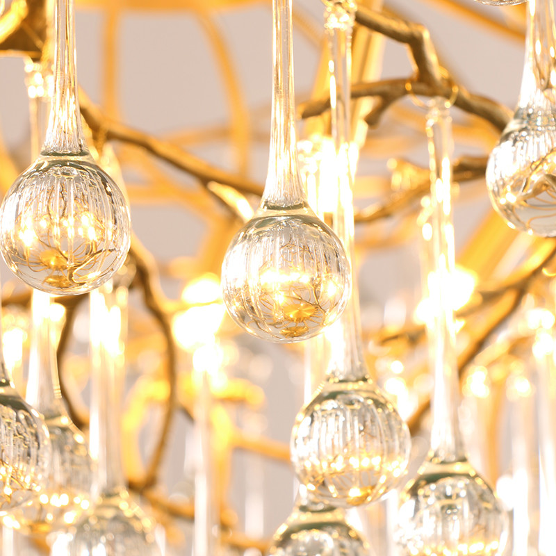 20W Hanging Entryway Chandelier Lights For Bedroom 50000H Lifespan